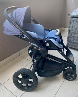 Passeggino duo reclinabile con navicella 0-4 anni