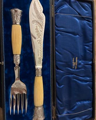 Antico Set Posate Walker & Hall Sheffield