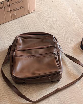 Borsa di pelle marrone