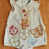 Pagliaccetto Thun bianco taglia 6 mesi