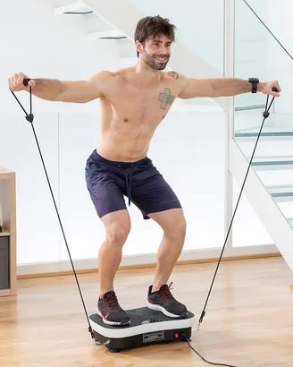 Pedana Vibrante Fitness Dimagrante Con Elastici Nu