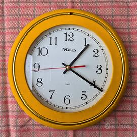 Orologio da parete vintage RADIUS Giallo