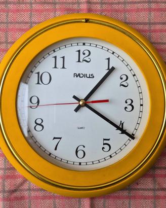 Orologio da parete vintage RADIUS Giallo