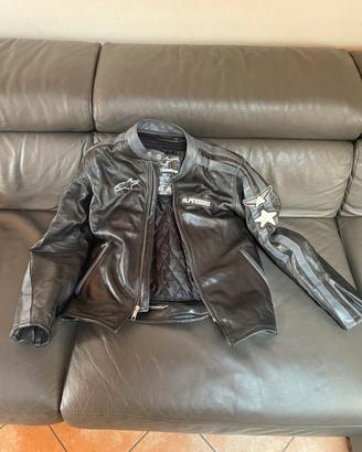 Giacca Alpinestars taglia 52 vera pelle