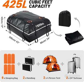 Favoto Box da Tetto Auto Impermeabile morbida