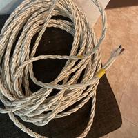 Cavo elettrico intrecciato, setato