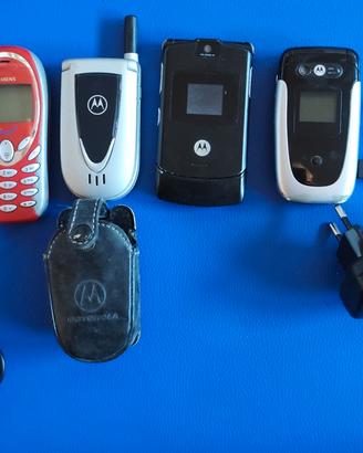 cellulari vintage Motorola a conchiglia/Siemens