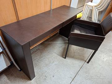 Consolle in pelle "BY RUGIANO" con poltrona