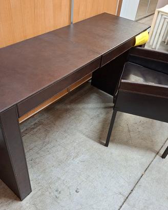 Consolle in pelle "BY RUGIANO" con poltrona