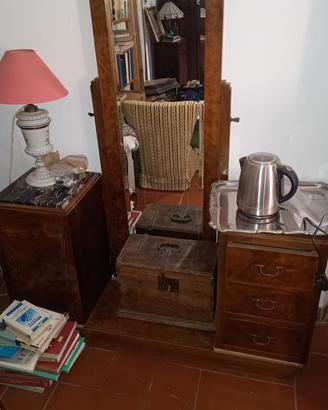 camera anni '50 armadio cassettiera comodine