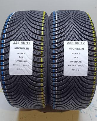 2 GOMME 225 45 17 MICHELIN INV RIF4512