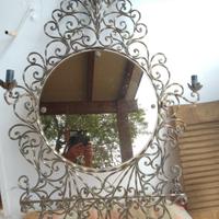 Specchio Set da bagno in ferro battuto