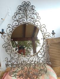 Specchio Set da bagno in ferro battuto
