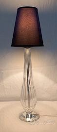Lampada da tavolo in cristallo trasparente