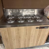 retro banco con pozzetti granita