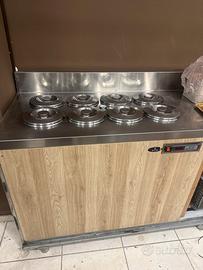 retro banco con pozzetti granita