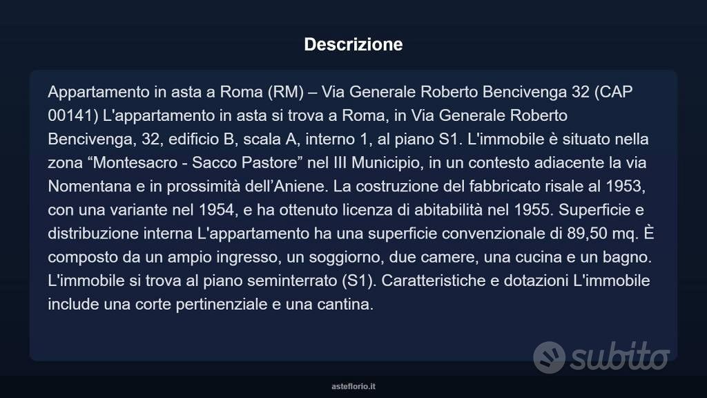 Appartamento – Roma, Monte Sacro, Municipio Roma III - Vista 5