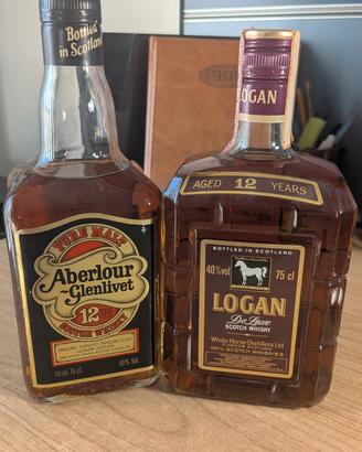 Lotto 2 Bottiglie Scotch Whisky Vintage Anni 80