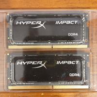 Kingston Hiperx Impact DDR4 Sodim 2666Mhz 16gbx2