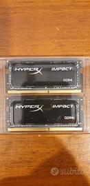 Kingston Hiperx Impact DDR4 Sodim 2666Mhz 16gbx2