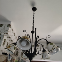 Lampadario cucina arte povera