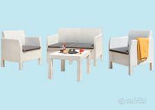 Set Rattan Matilde Bianco