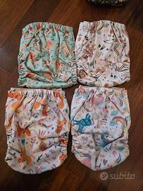 Pannolini Lavabili Blumchen con chiusa in velcro