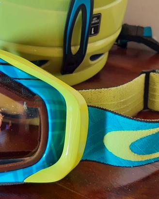 Maschera Oakley Crowbar Iridium + Casco Sci Giro