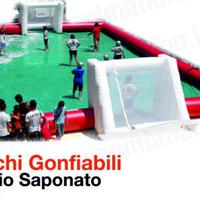 Gonfiabile calcio saponato
