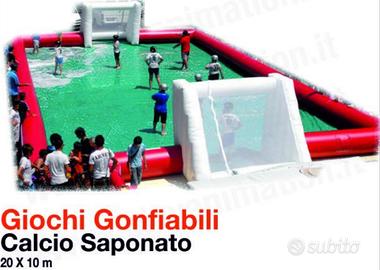 Gonfiabile calcio saponato