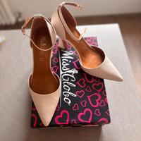 Décolleté bianche con cinturino