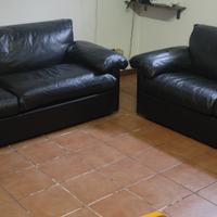 Divani 2 e 3 posti in pelle