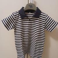 Polo righe bianco/nere anni 9/10 marca Name/it