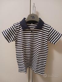 Polo righe bianco/nere anni 9/10 marca Name/it