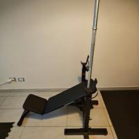 Panca reclinabile Decathlon Corength + bilanciere