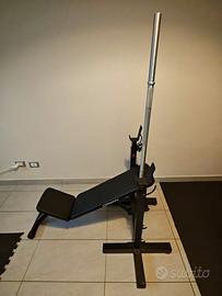 Panca reclinabile Decathlon Corength + bilanciere