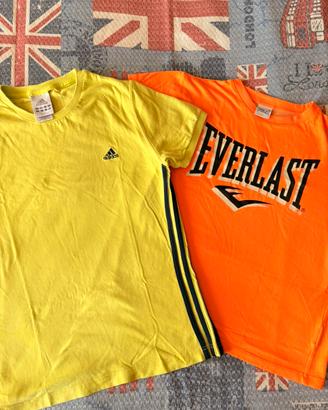 Set 2 t-shirt ragazza Adidas Everlast S