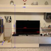 Parete attrezzata soggiorno