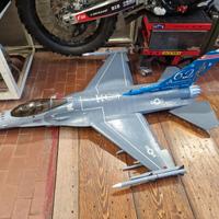 Aereo rc f16 jet turbina 90mm aereoplano