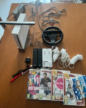 nintendo wii con giochi e set completo