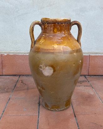 Anfora in terracotta, caposone pugliese anni ‘60.