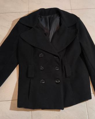 Cappotto nero donna – elegante – doppio petto
