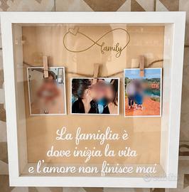 Quadro con scritta  e foto