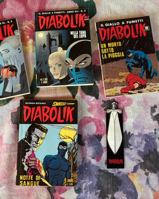 Fumetti diabolik anni 2000 con segnalibro