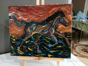 Quadro "Cavallo libero"