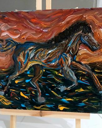 Quadro "Cavallo libero"