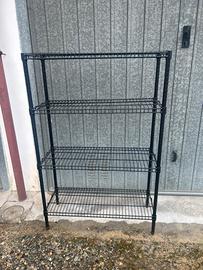 Scaffale nero per interni