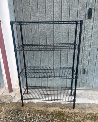 Scaffale nero per interni