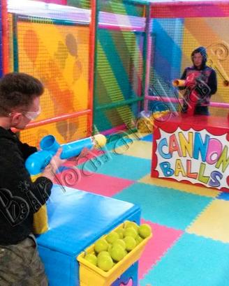 Gioco Struttura Cannoncini Spara Palline x Bambini