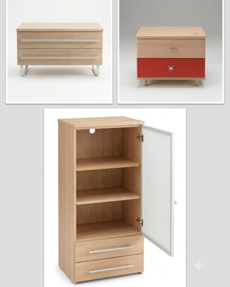 Set mobili in legno cameretta bambini 